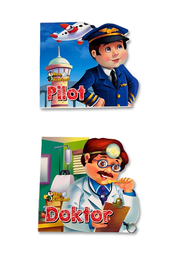 0-3 Yaş İlk Karton Kitaplarım - Pilot - Doktor - 1