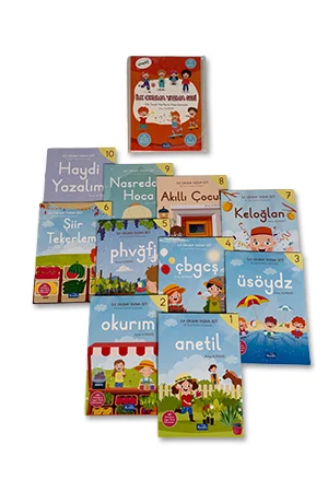 1. Sınıf Anetil İlk Okuma Yazma Seti - 10 Kitap  - 2