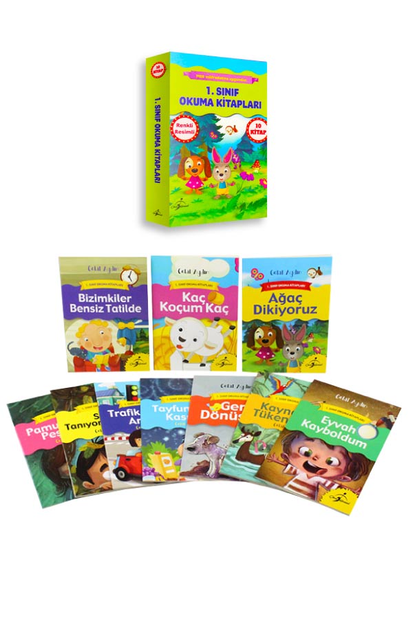 1. Sınıf Okuma Kitapları Seti - 10 Kitap - 320 Sayfa - 1
