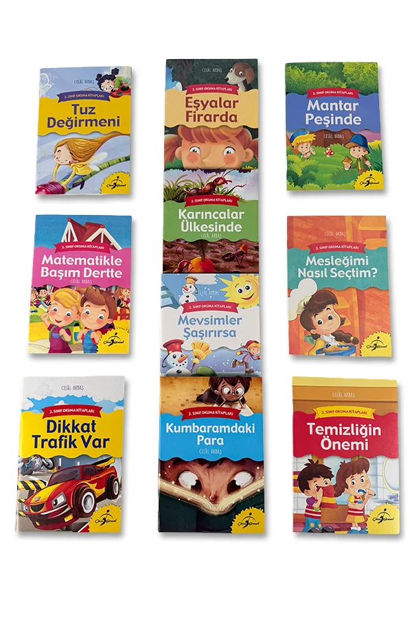 2. Sınıf Okuma Kitapları Seti - 10 Kitap - 480 Sayfa - 1