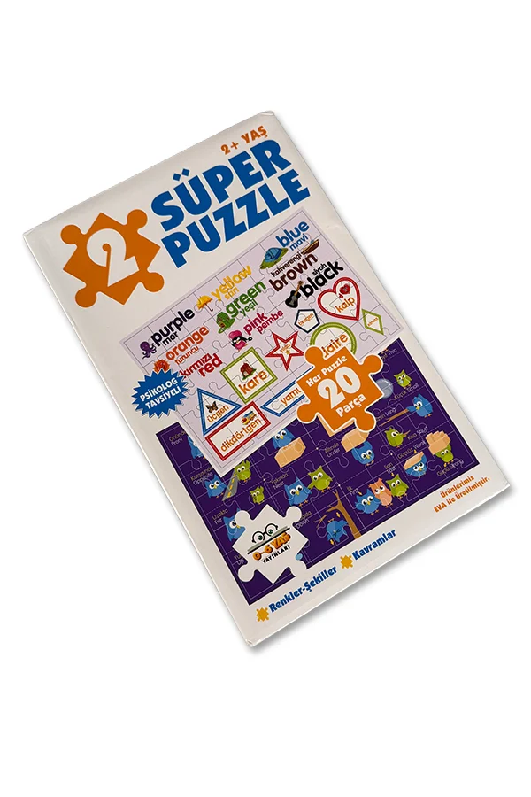 2 Yaş+ Bakteri Üretmeyen Eva Puzzle - Renkler Şekiller ve Kavramlar  - 1