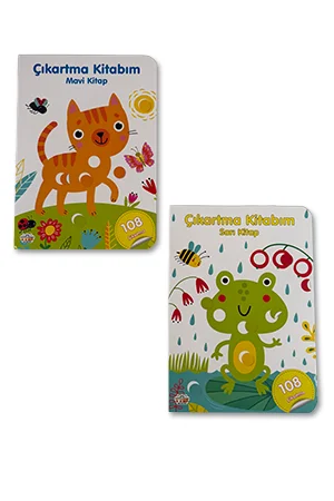3-4 Yaş Renk Eşleştirme ve İnce Motor Sticker Seti - 2 Kitap