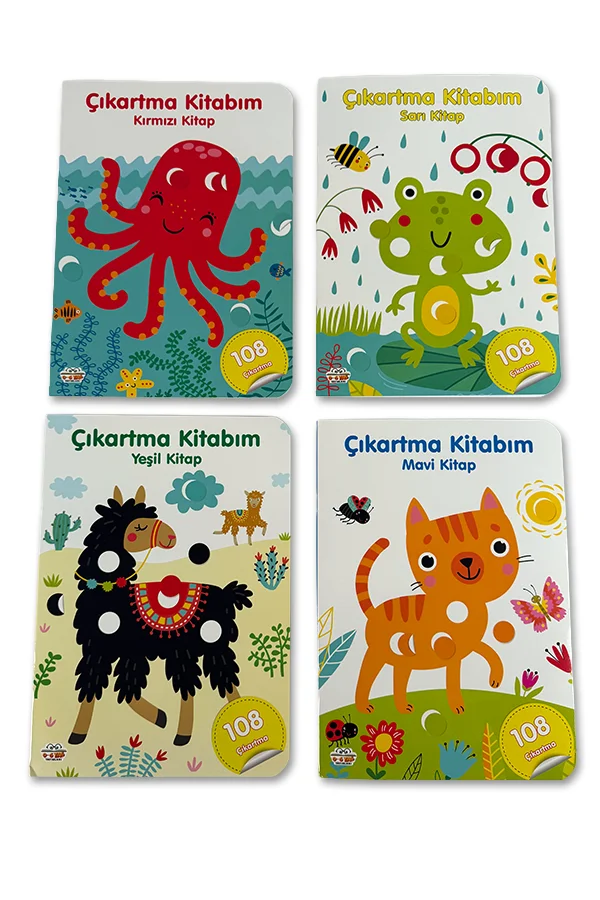 3-4 Yaş Renk Eşleştirme ve İnce Motor Sticker Seti - 4 Kitap - 1