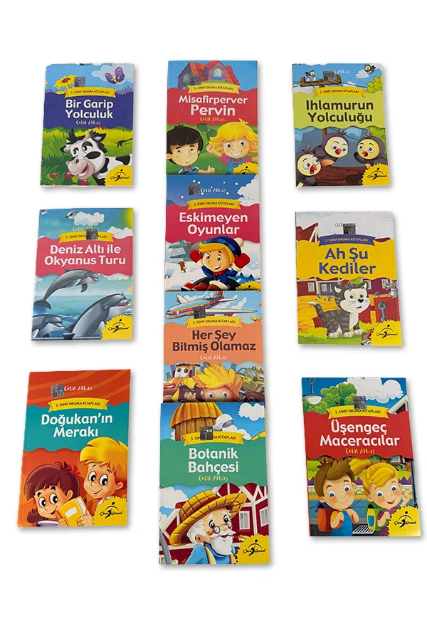 3. Sınıf Okuma Kitapları Seti - 10 Kitap - 640 Sayfa - 1