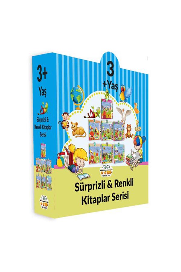 3 Yaş Sürprizli ve Renkli Kitaplar Serisi- 7 kitap - 1