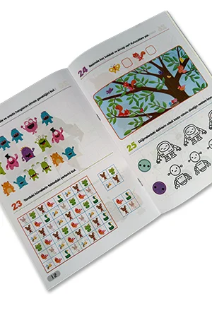 365 Dikkat ve Zeka Güçlendirici Etkinlikler Seti 8 Kitap 3-6 Yaş Çocuklar İçin - 3