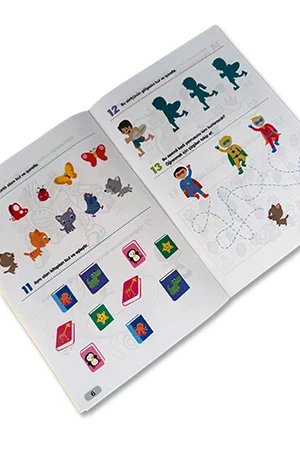 365 Dikkat ve Zeka Güçlendirici Etkinlikler Seti 8 Kitap 3-6 Yaş Çocuklar İçin - 4