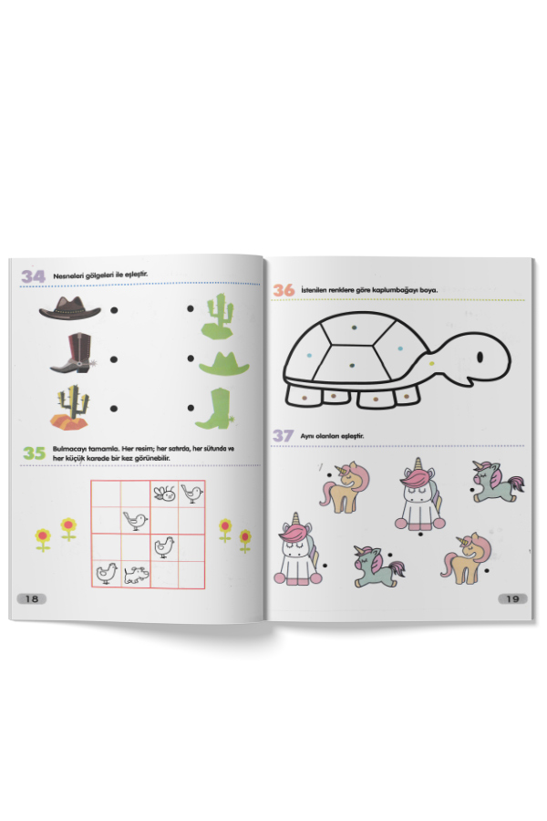 365 Zeka Geliştirici Aktivite Seti 8 Kitap 4 Yaş ve Üzeri Çocuklar İçin - 3