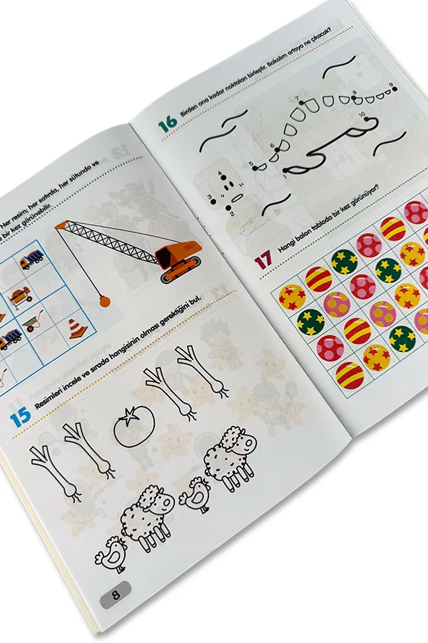 365 Zeka Geliştirici Aktivite Seti 8 Kitap 4 Yaş ve Üzeri Çocuklar İçin - 2