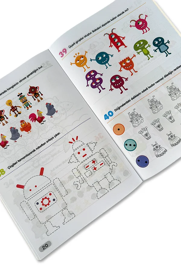 365 Zeka Geliştirici Aktivite Seti 8 Kitap 4 Yaş ve Üzeri Çocuklar İçin - 4