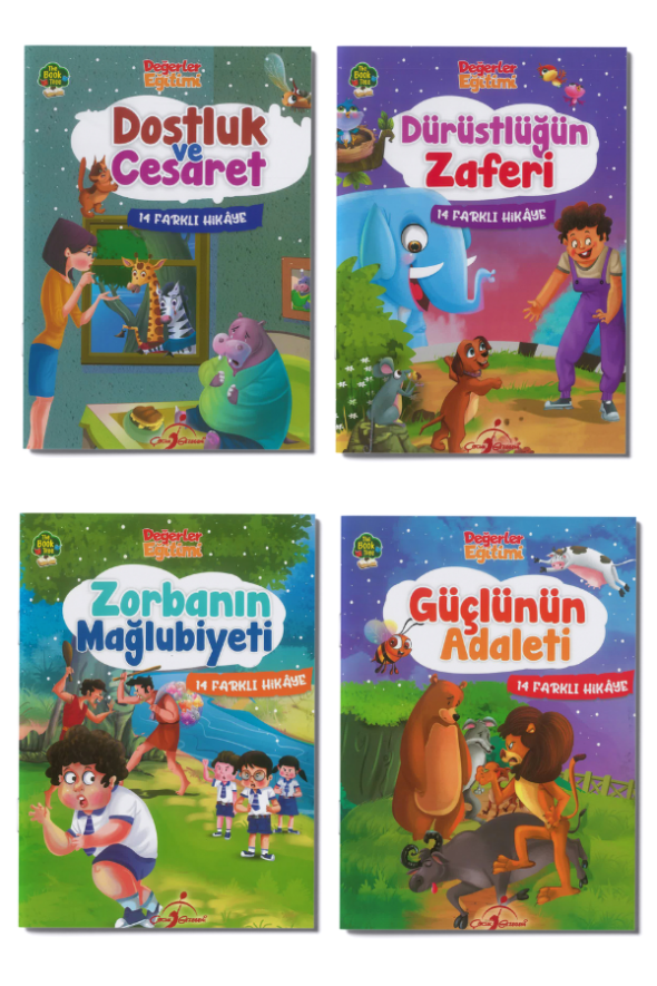 4+ Yaş Değerler Eğitimi Seti 8 Adet Dergi Boy Kitap - 4