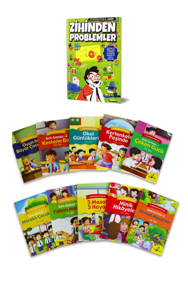 4.Sınıf Okuma ve Zihinden Problemler Seti - 11 Kitap - 1