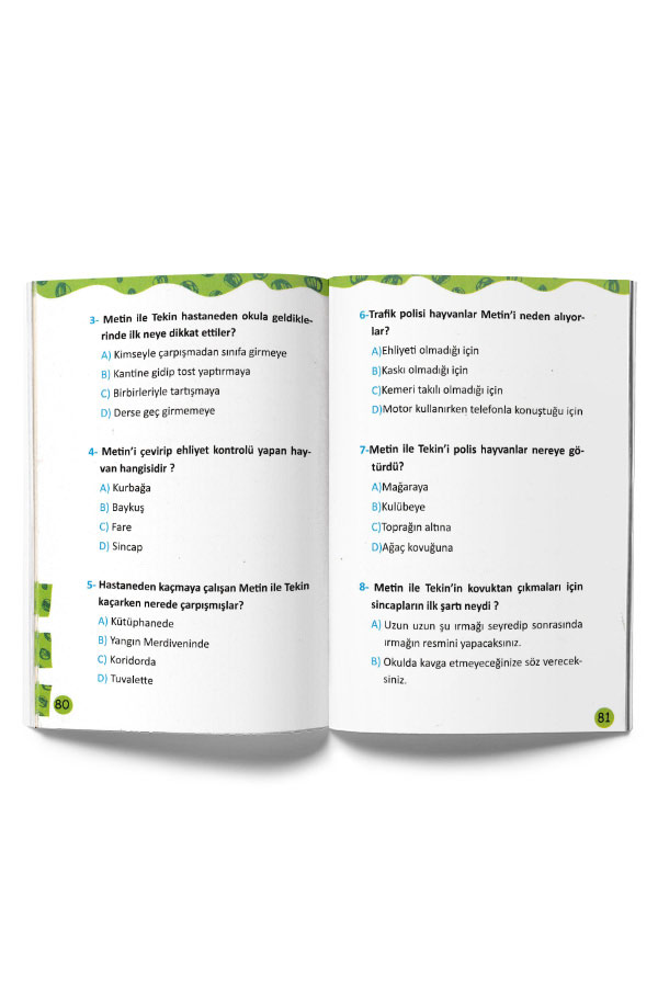 4.Sınıf Okuma ve Zihinden Problemler Seti - 11 Kitap - 3
