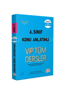 6. Sınıf VIP Tüm Dersler Konu Anlatımlı Mavi Kitap