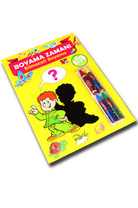 Boyama Zamanı Bilmeceli Boyama - Pastel Boya Hediyeli
