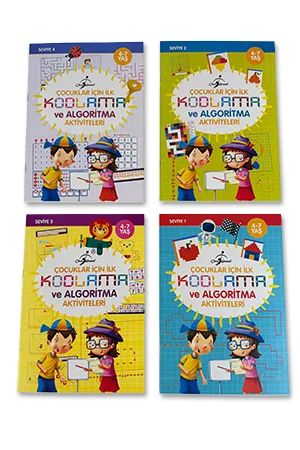 Çocuklar İçin İlk Kodlama ve Algoritma Aktiviteleri - 4 Kitap