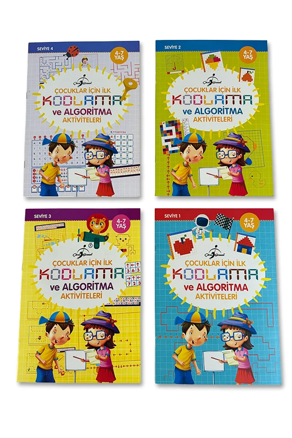 Çocuklar İçin İlk Kodlama ve Algoritma Aktiviteleri - 4 Kitap - 1
