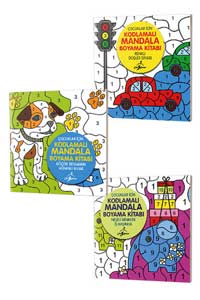 Çocuklar İçin Kodlamalı Mandala Seti - 3 Kitap