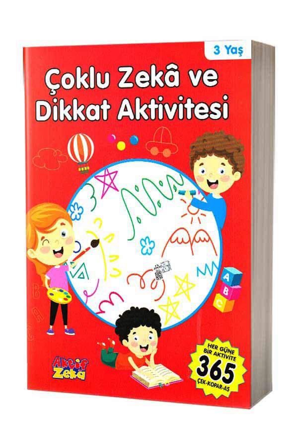 Çoklu Zeka ve Dikkat Aktivitesi 3 Yaş - Kırmızı Kitap - 1