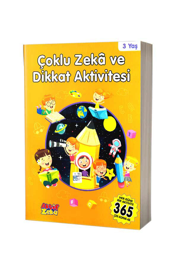 Çoklu Zeka ve Dikkat Aktivitesi 3 Yaş - Turuncu Kitap - 1