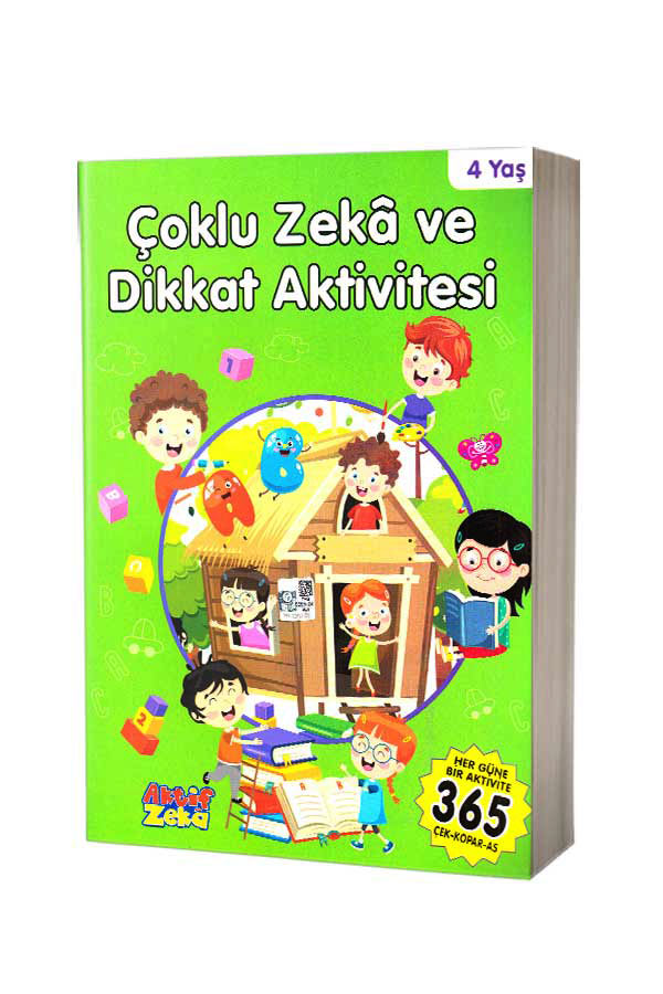 Çoklu Zeka ve Dikkat Aktivitesi 4 Yaş - Yeşil Kitap - 1