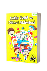 Çoklu Zeka ve Dikkat Aktivitesi 5 Yaş - Sarı Kitap