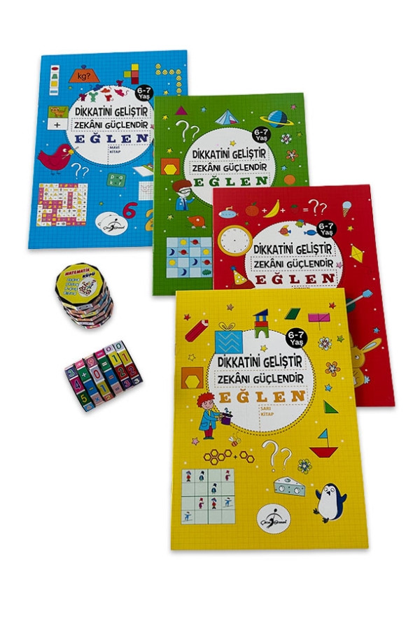Dikkatini Geliştir 6-7 Yaş - Matemetik Küpü Hediyeli - 1
