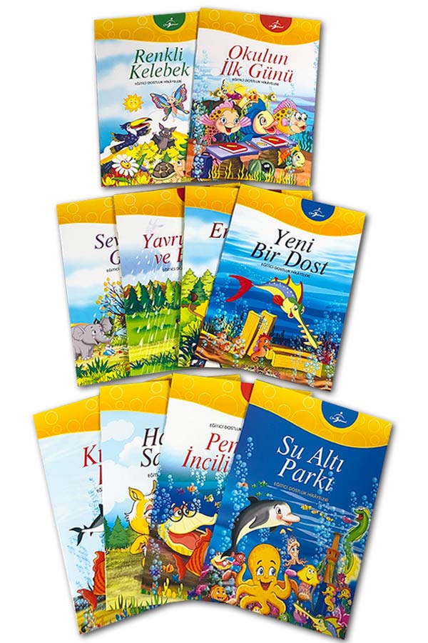Eğitici Dostluk Hikayeleri - Değerler Eğitimi - 10 Kitap - 1