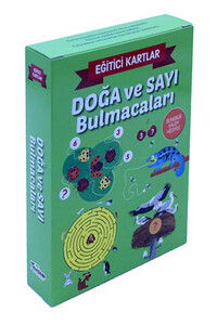 Yaz -Sil Eğitici Kartlar - Doğa ve Sayı Bulmacaları / Silinebilir Kalem Hediyeli