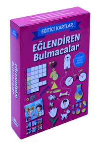 Yaz -Sil Eğitici Kartlar - Eğlendiren Bulmacalar / Silinebilir Kalem Hediyeli