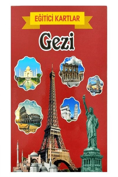 Yaz -Sil Eğitici Kartlar - Gezi - 1