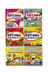 Eğlenceli Boyama Kitabım Seti 6 Kitap - Yo Yayıncılık