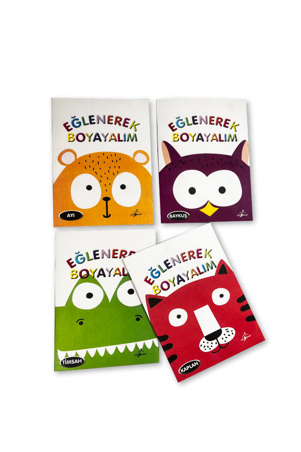 Eğlenerek Boyayalım Seti - 4 Kitap - 1