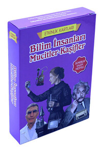 Yaz -Sil Etkinlik Kartları - Bilim İnsanları Mucitler Kaşifler / Silinebilir Kalem Hediyeli