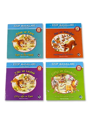 Klasik Ezop Masalları - 4 Kitap
