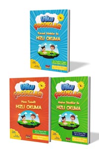 İlkokullar İçin Hızlı Okuma Seti - 3 Kitap
