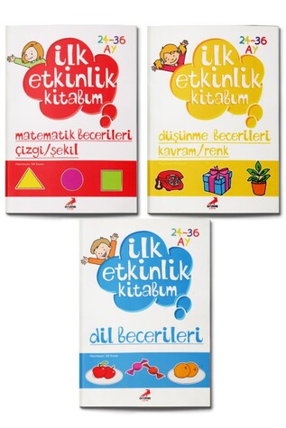 İlk Etkinlik Kitabım Seti 3 Kitap - Erdem Çocuk Yayınları