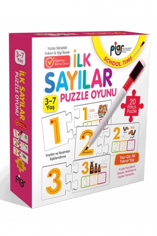 İlk Sayılar Eşleştirme-İlişkilendirme ve Puzzle Oyunu / 3-7 Yaş /