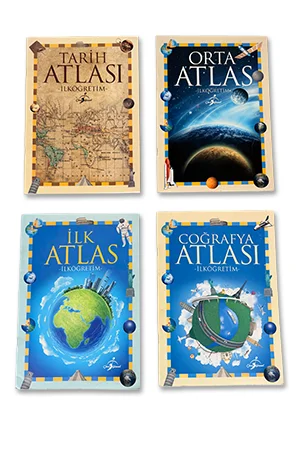İlkokul Atlasları - 4 Kitap