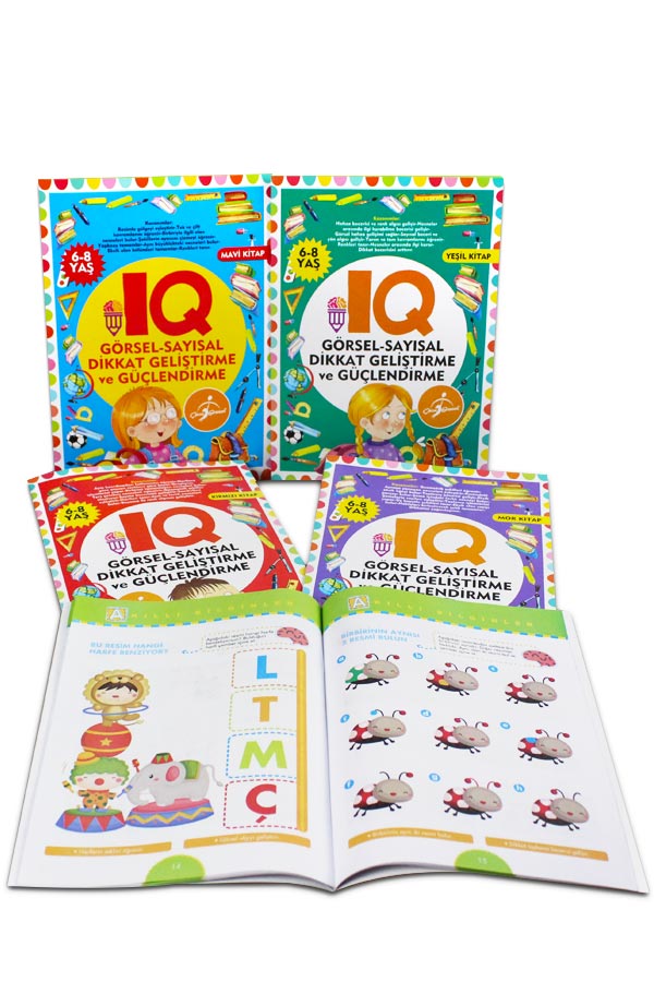 IQ Dikkat Geliştirme ve Güçlendirme Seti 6+ Yaş - 5 Kitap - 1