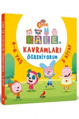 Kare ile Kavramları Öğreniyorum Seti - 5 Kitap Takım