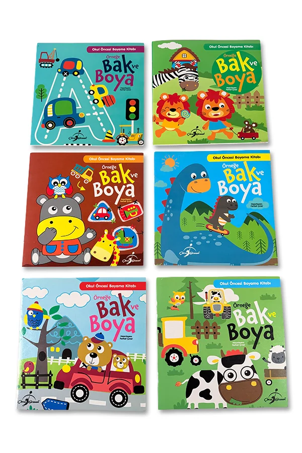 Örneğe Bak ve Boya Seti - 6 Kitap ( 3. Hamur Baskı ) - 1