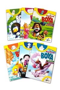 Örneğe Bakarak Boya Okul Öncesi Boyama Set 2 - 6 Kitap