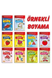 Örnekli Boyama Serisi  - 10 Kitap
