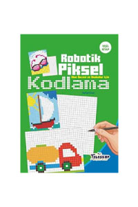 Robotik Piksel - Kodlama - Yeşil Kitap