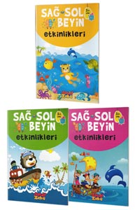 Sağ ve Sol Beyin Etkinlikleri Seti 3  Yaş