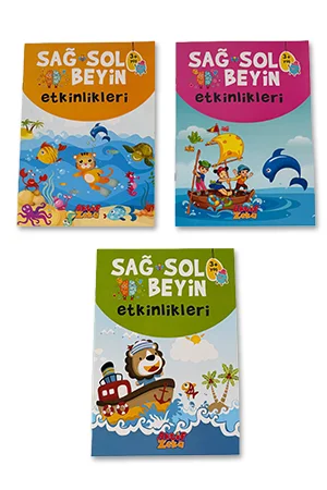 Sağ ve Sol Beyin Etkinlikleri Seti 3  Yaş
