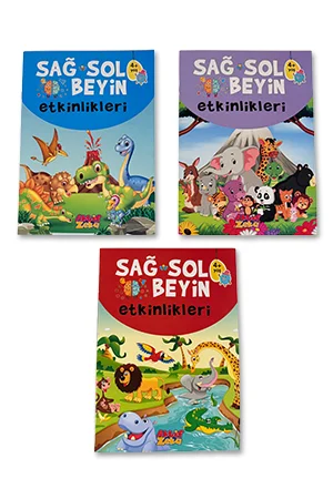 Sağ ve Sol Beyin Etkinlikleri Seti 4  Yaş