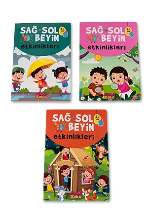 Sağ ve Sol Beyin Etkinlikleri Seti 5  Yaş