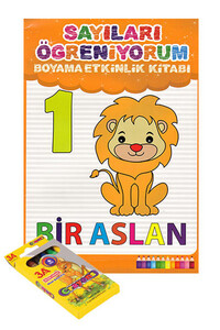 Sayıları Öğreniyorum Boyama Etkinlik Kitabı Diytoy